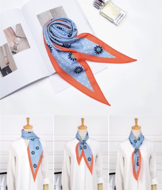 Khăn choàng cổ in hình dễ thương