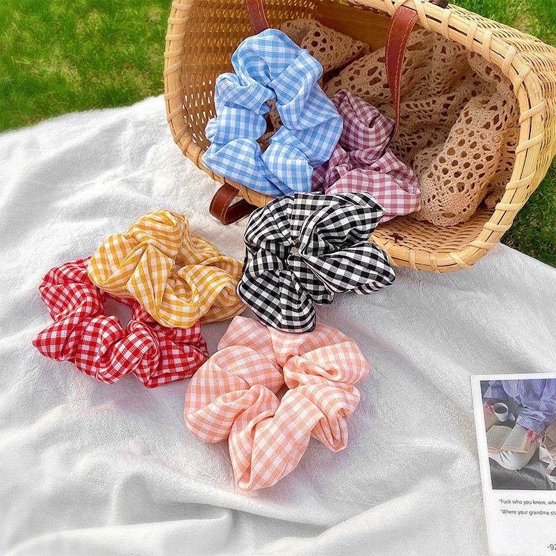 Dây cột tóc nữ Karo vải Kate XINH XINH scrunchies style Hàn Quốc