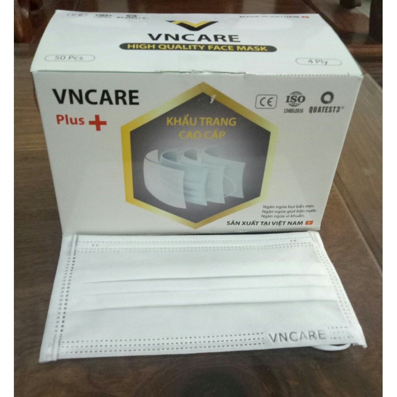 [Mã FAMAYFA2 giảm 10K đơn 50K] Combo 3 hộp khẩu trang màu trắng VNCARE (Chính hãng) | BigBuy360 - bigbuy360.vn