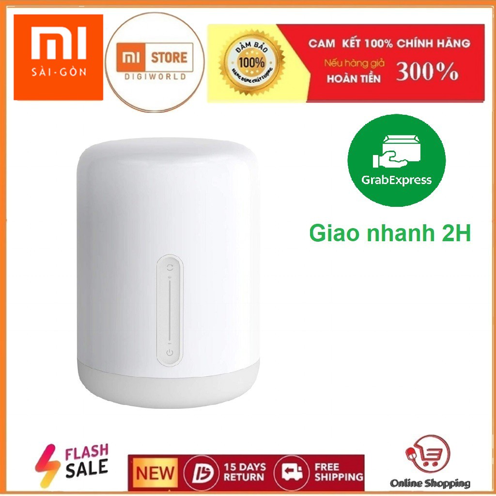 Đèn Ngủ Thông Minh Mi Bedside Lamp 2 - MUE4093GL - Hàng Chính Hãng - Bản Quốc Tế