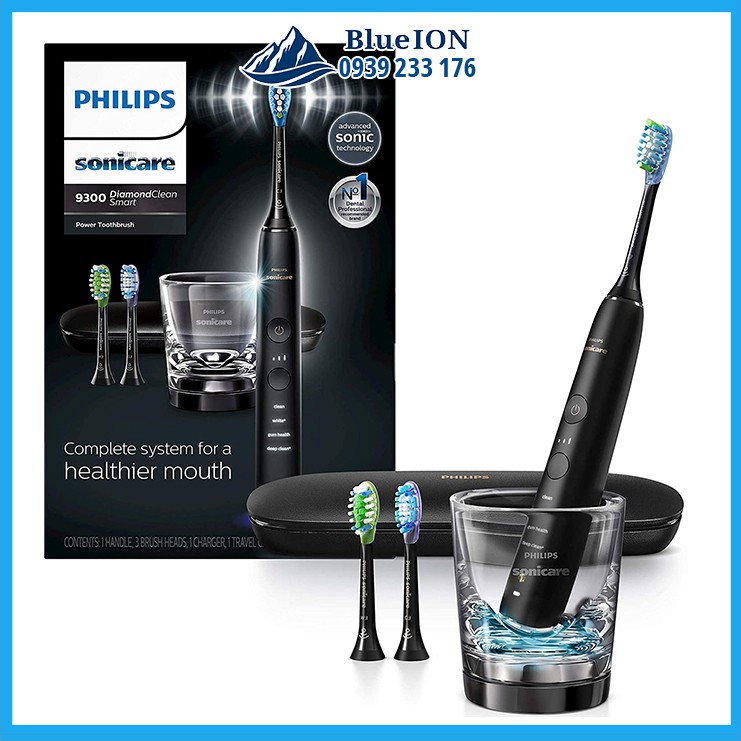 [Hàng Mỹ] Bàn chải điện Philips Sonicare 9300 DiamondClean Rechargeable Electric Toothbrush