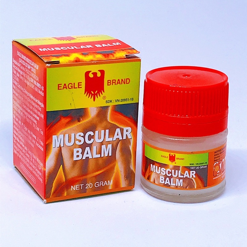 Dầu cù là Con Ó đỏ Muscular Balm 20g-Hàng Chính Hãng Nhập Khẩu SIngapore Có Tiếng Việt