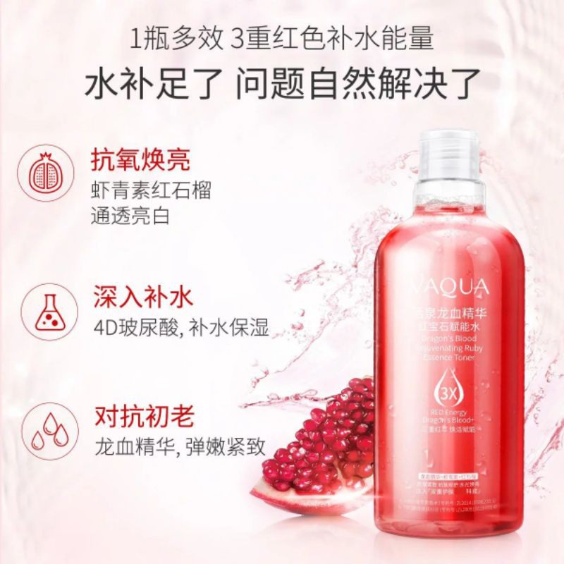 Nước hoa hồng tinh chất lựu đỏ VAQUA nội địa Trung | BigBuy360 - bigbuy360.vn
