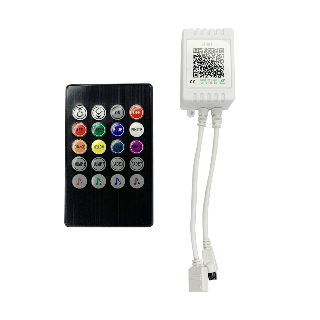 Bộ mạch cảm biến nhạc dùng APP và điều khiển chình màu cho đèn led tiktok 5050 và 2835