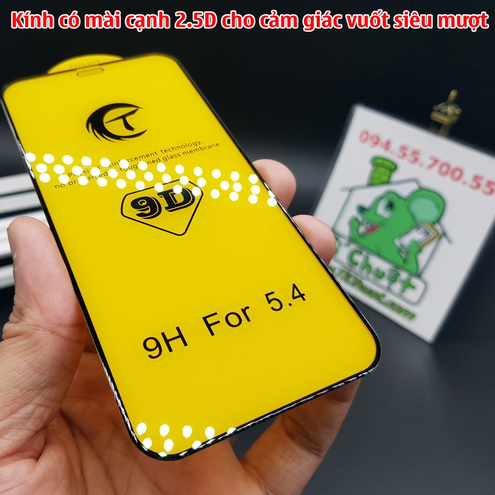 [Siêu Cứng] Kính cường lực iPhone 12 Mini Full Loại Tốt Bóng Đẹp