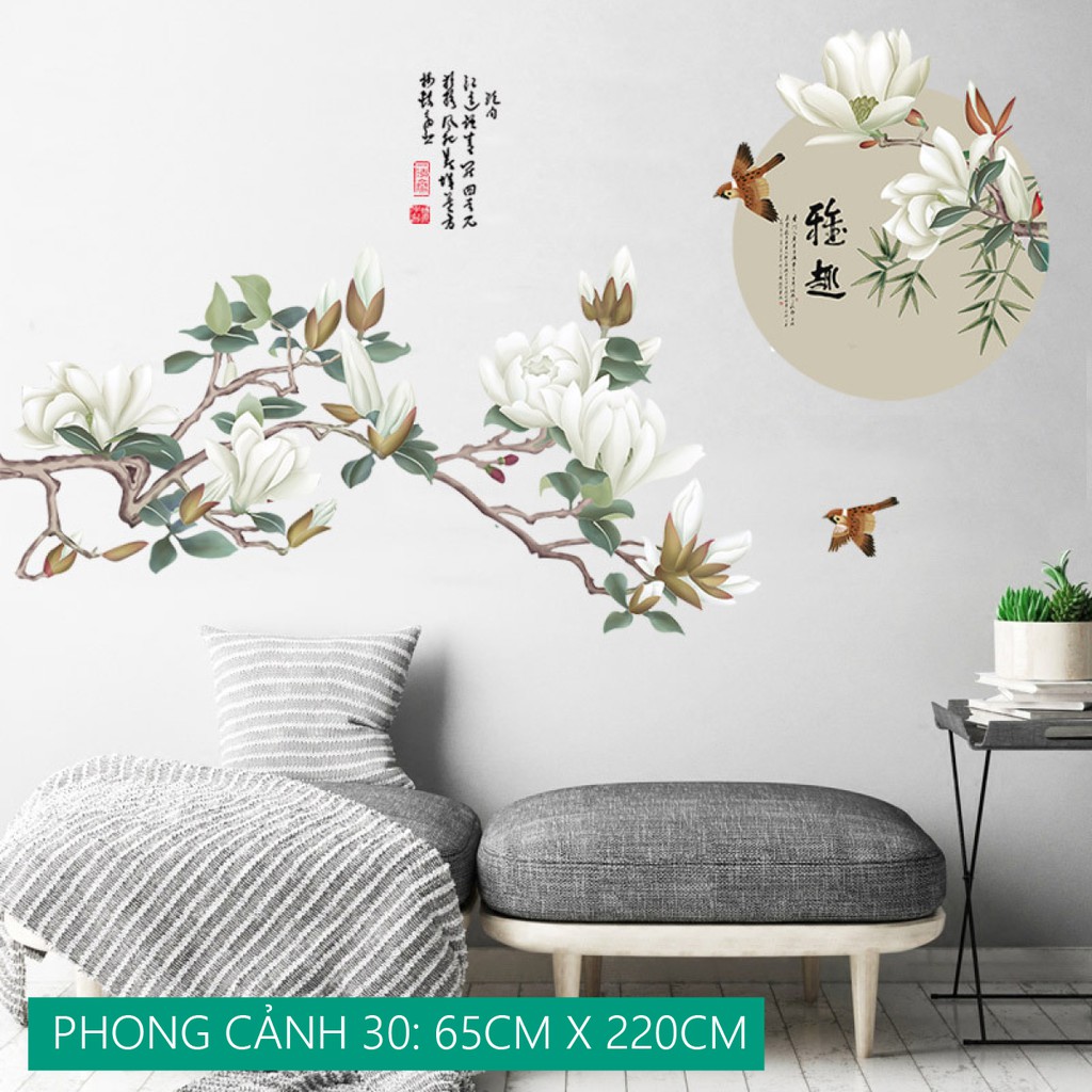 [19 MẪU] Decal tranh dán tường trang trí decor phòng khách hoặc phòng ngủ