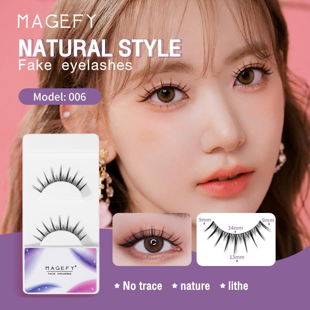 Cặp lông mi giả MAGEFY nhiều kích cỡ tự nhiên