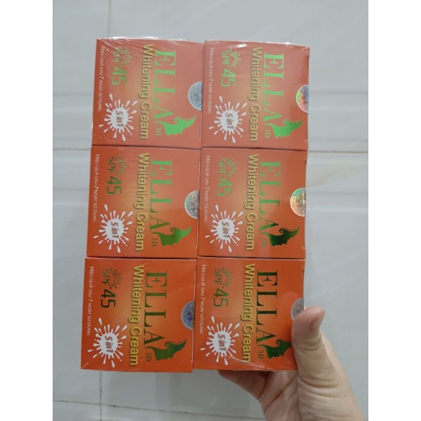 6 hủ kem Ella mụn nám trắng da chống nắng 12g