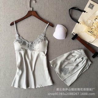 Bộ ngủ 2 dây lụa