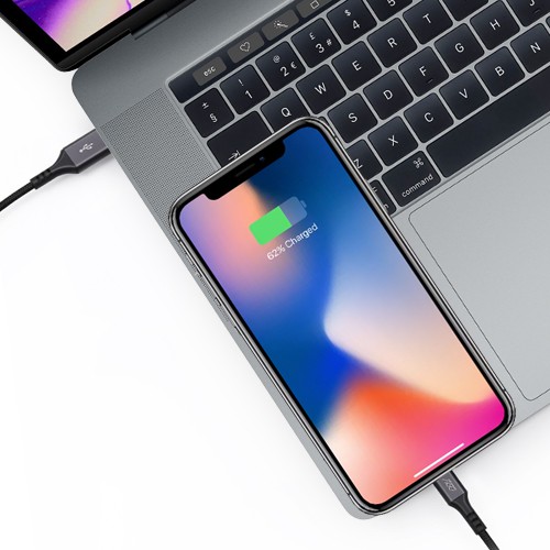 Cáp INNOSTYLE Duraflex USB-C to Lightning Chuẩn MFI 1.5m IPHONE/IPAD/IPOD - Hàng Chính Hãng - ICL150