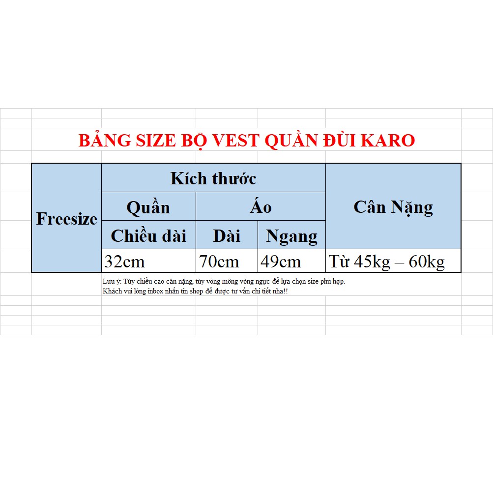 Bộ áo vest quần ngắn caro cá tính (kèm hình thật) | BigBuy360 - bigbuy360.vn