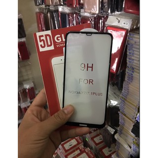 Kính cường lực Nokia 8.1/ X7/ 7.1 Plus hiệu Glass 5D full keo ( siêu cứng )