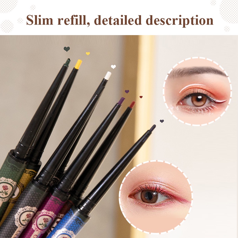 Bút kẻ mắt SUAKE 5 màu đầu mảnh 1.0mm chống thấm nước lâu trôi 0.1g