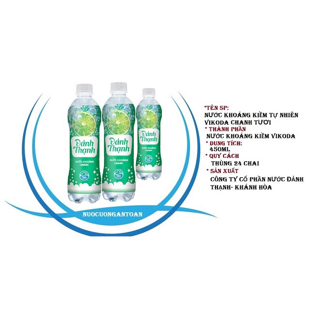 Nước Khoáng Ngọt Có Ga Đảnh Thạnh Vị Chanh
