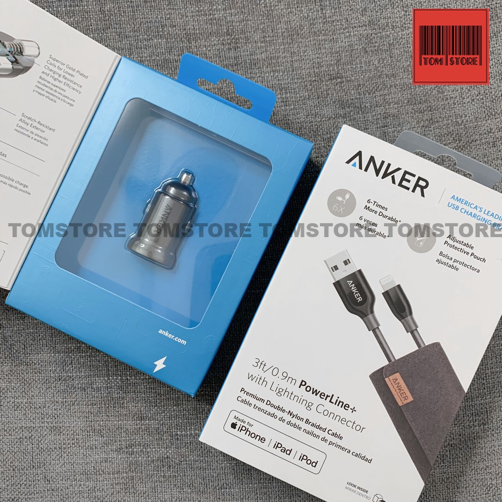 Tẩu sạc ô tô Anker PowerDrive 2 Alloy A2727 2 cổng USB, công suất 24W -Bảo hành 18 tháng