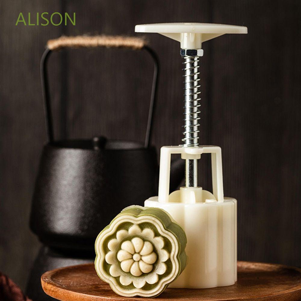 Set 4 Khuôn Nhấn Làm Bánh Trung Thu / Bánh Trung Thu / Bánh Trung Thu / Bánh Trung Thu Hình Hoa 3d Diy