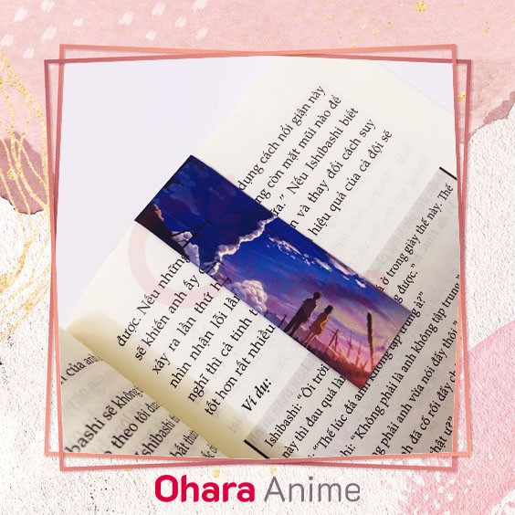 Kẹp sách/ Bookmark Nam châm 5cm trên giây _ Ohara