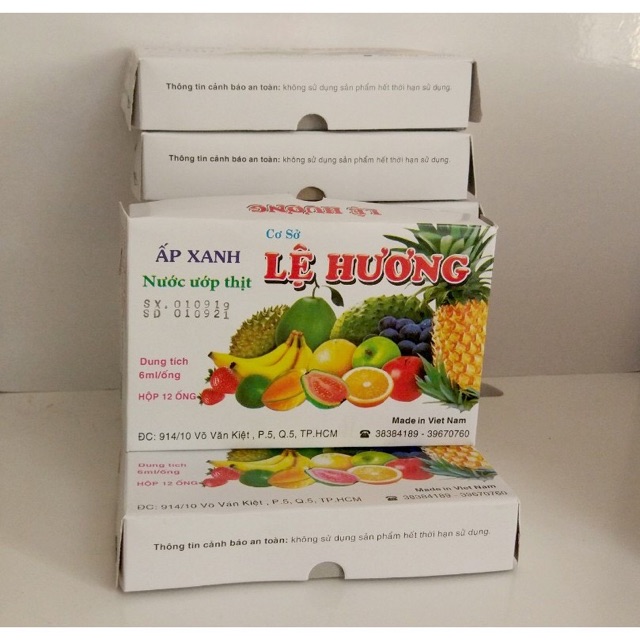 1 Hộp-12 ống Ấp xanh Lệ Hương - Date 01/2025