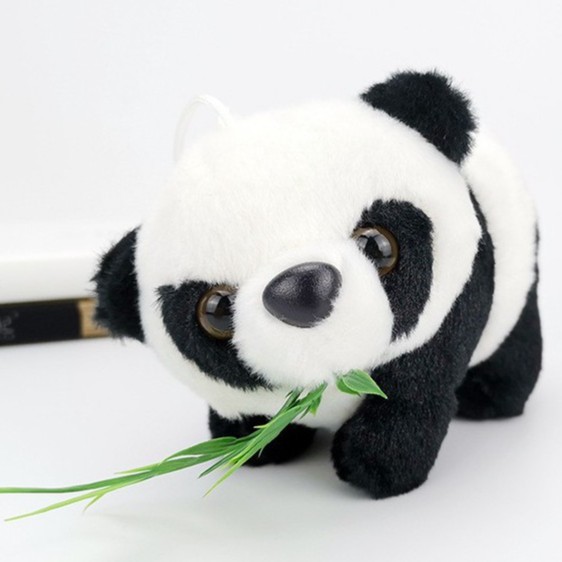 Móc khoá Thú Nhồi Bông Gấu Trúc Panda 13cm thích hợp treo túi xách, cặp, móc khoá xe máy, chìa khoá cửa nhà