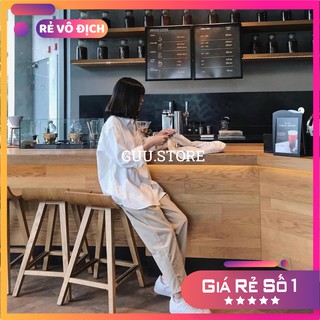 Áo sơ mi trắng trơn basic giá rẻ chất đẹp_Áo sơ mi nữ