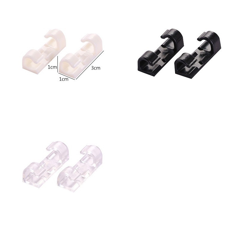 Vỉ 20 Kẹp Cố Định Dây Điện, Giữ Dây Cáp Sạc Thông Minh Chống Rối – Dumi Shop