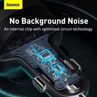 Baseus -BaseusMall VN Tẩu sạc hỗ trợ phát nhạc qua bluetooth Enjoy Car Wireless MP3 Charger