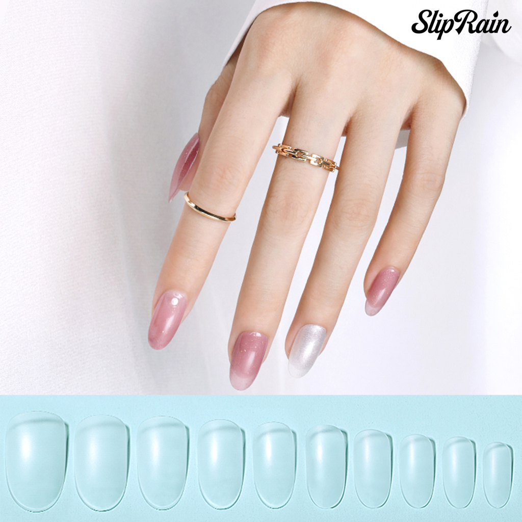 Sliprain ♥144Pcs/Set False Toenail Tip Smooth Grinding-Free Lightweight Ultra Toe Nail Tips