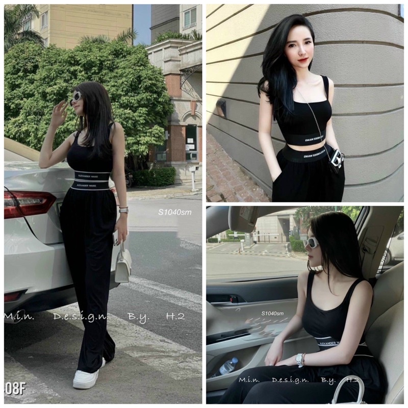 🛑🛑SÉT ÁO 2 DÂY QUẦN DÀI CẠP CAO