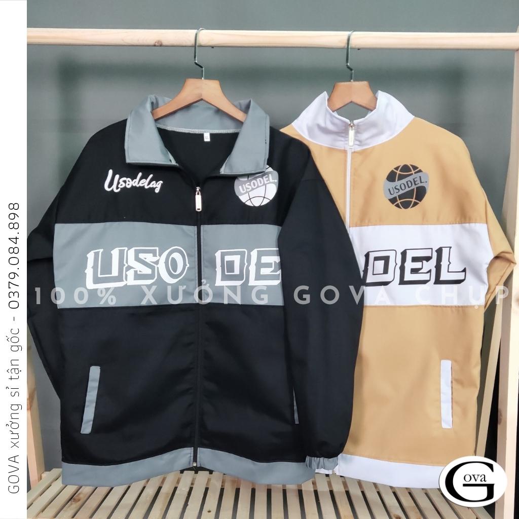 Áo Khoác Kaki USODEL Nam Nữ Ulzzang Unisex 2 Lớp Form Rộng Thể Thao Có Nón Trùm GOVA