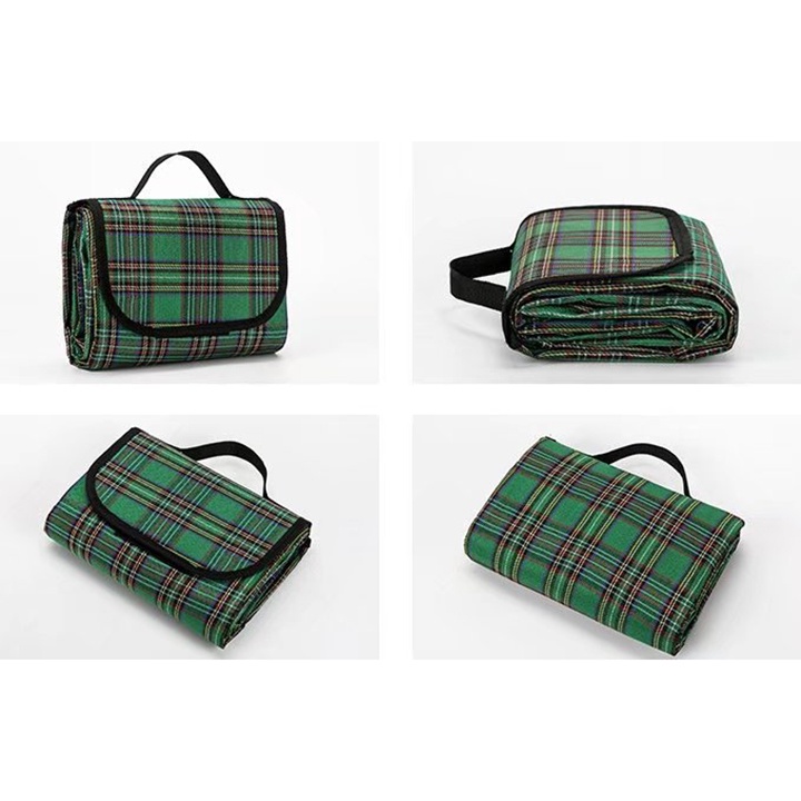 Thảm trải picnic du dịch phụ kiện dã ngoại bạt cắm trại Sumio_offical bạt mẫu kẻ caro 2 lớp tấm trải gấp gọn đi phượt