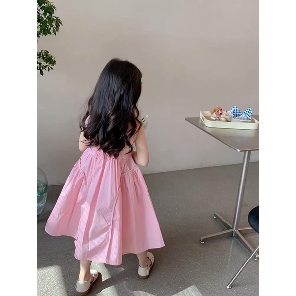 Váy Hồng nhất M 12-35kg