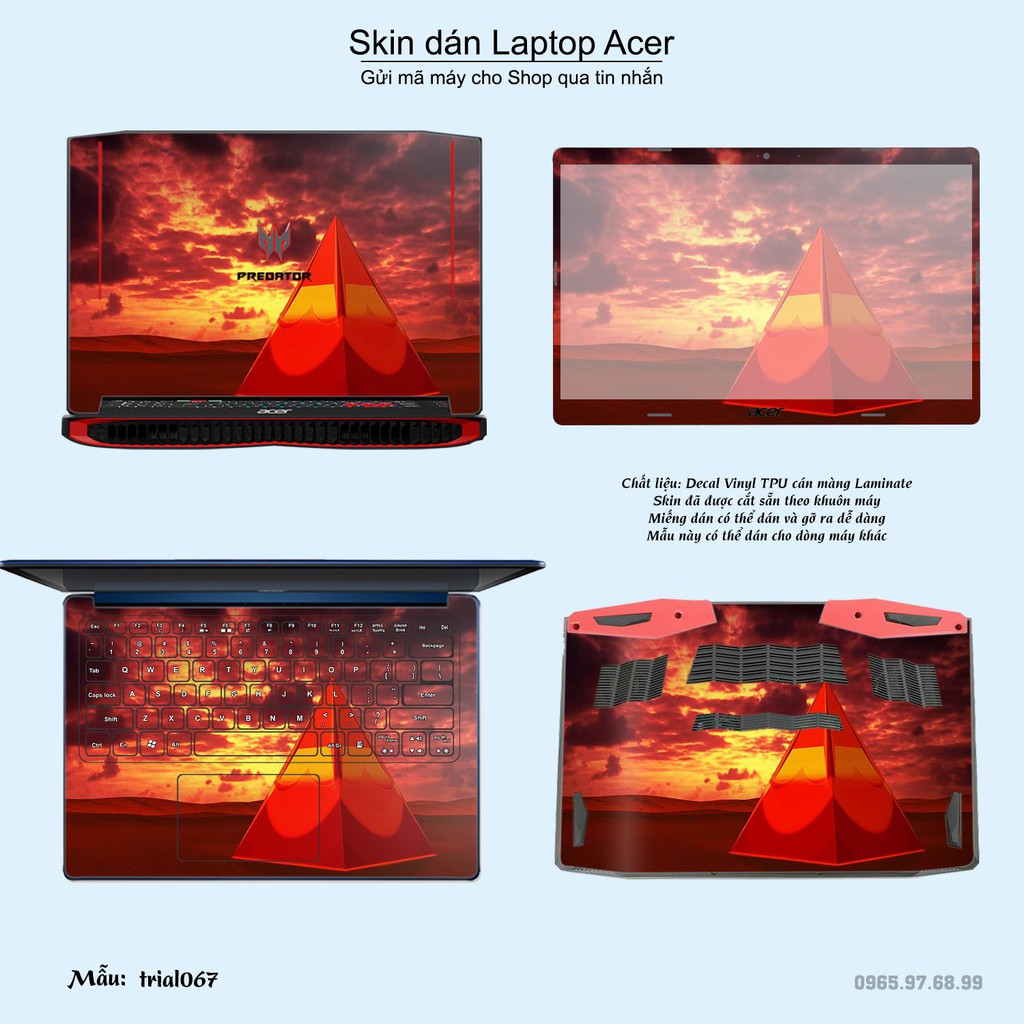 Skin dán Laptop Acer in hình Đa giác _nhiều mẫu 12 (inbox mã máy cho Shop)