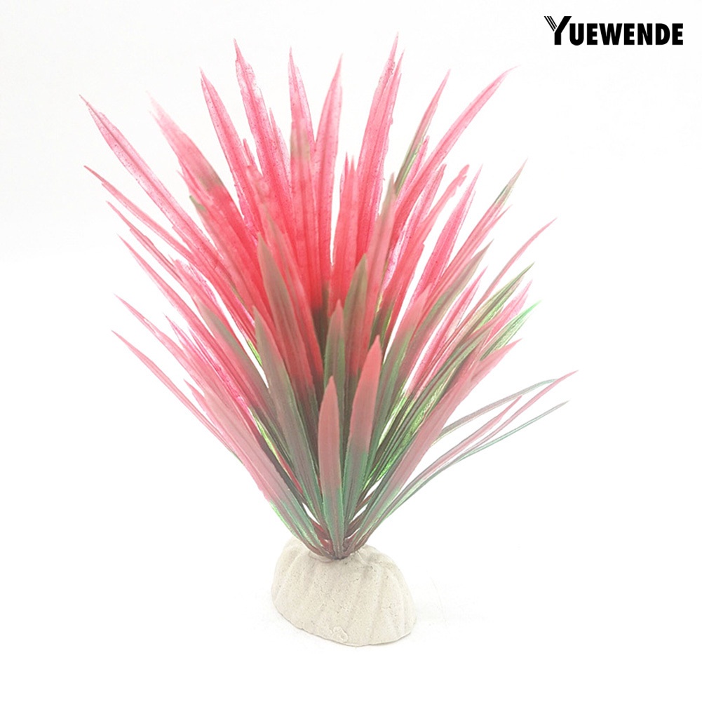 Cây thủy sinh nhân tạo 13cm trang trí bể cá tùy chọn màu sắc