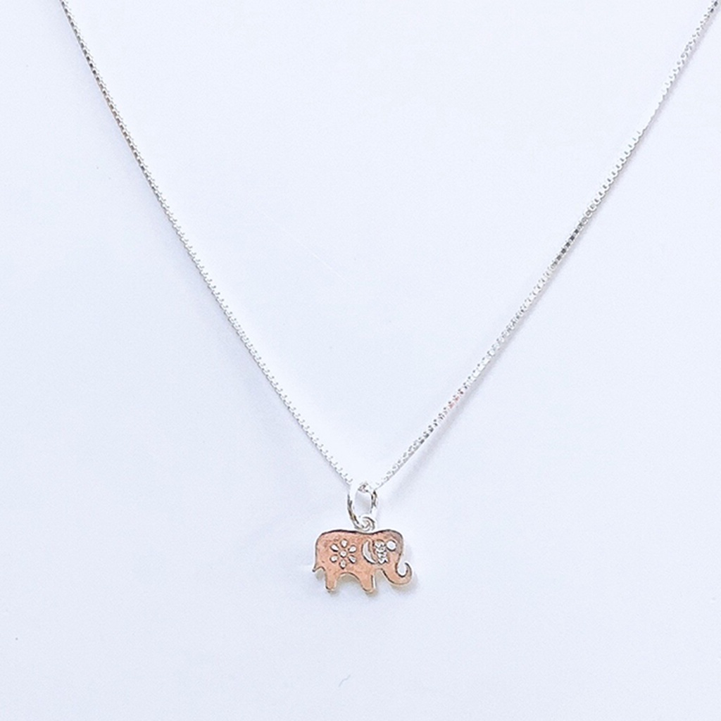 Dây chuyền bạc mặt con voi - Ngọc Quý