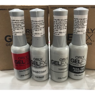 Sơn chính hãng ỎLY gồm primer- base coat- top coat- 1 sơn gel haute red