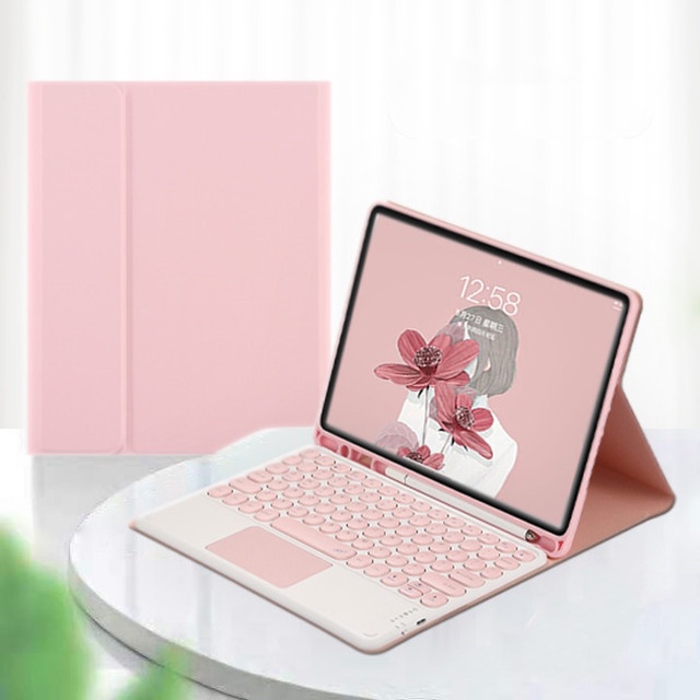 Bao Da Kèm Bàn Phím Không Dây Có Thể Tháo Rời Kèm Ngăn Đựng Bút Cảm Ứng Cho Samsung Galaxy Tab S6 Lite 10.4 P610 P615 Ốp