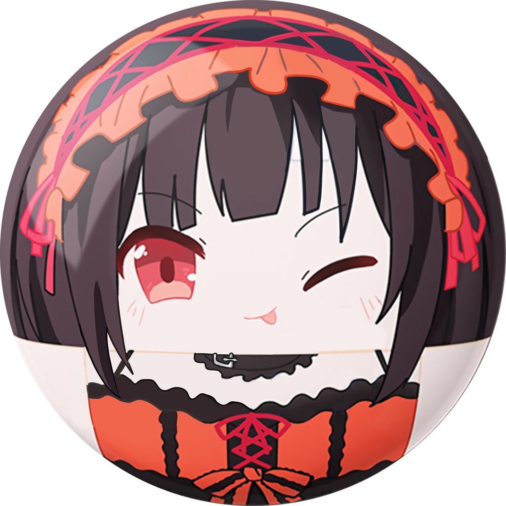 Huy hiệu cài áo IN HÌNH Date a live ver mập ú game chibi dễ thương