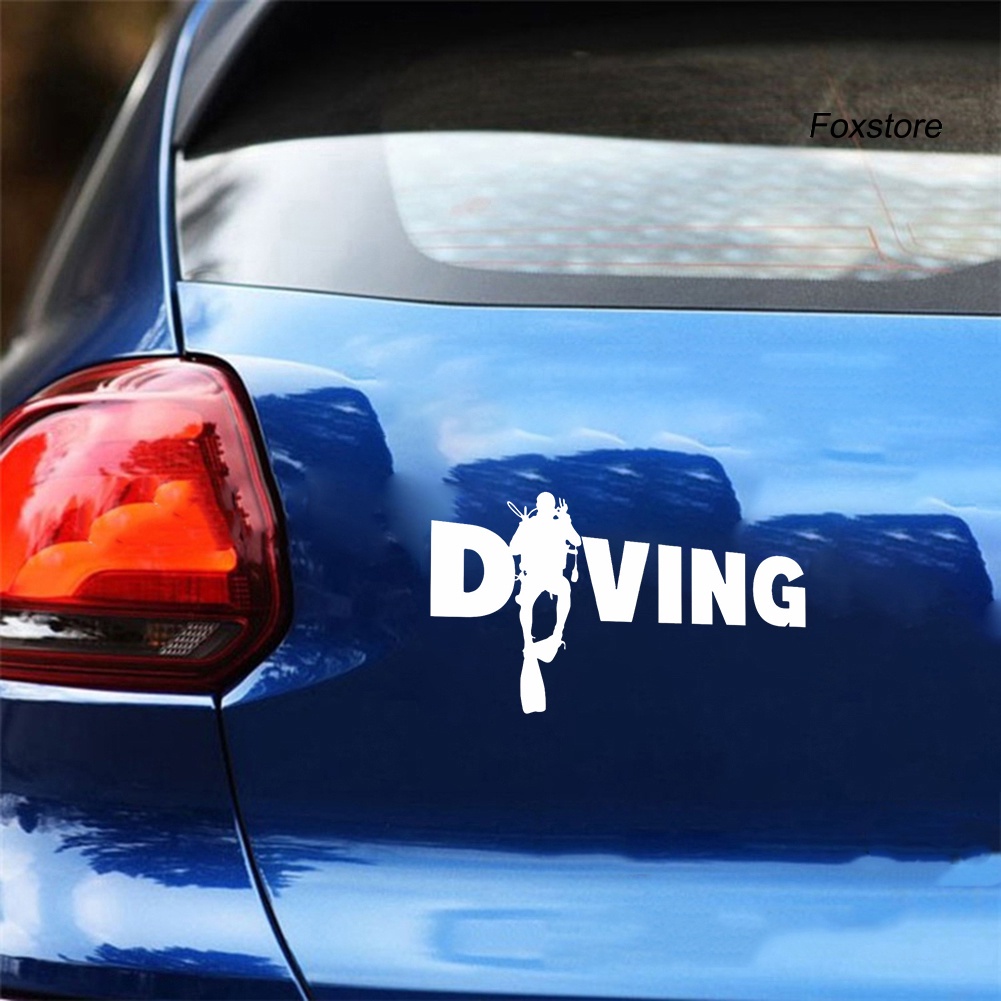 Sticker Dán Trang Trí Xe Hơi Hình Thợ Lặn Thời Trang fs-47