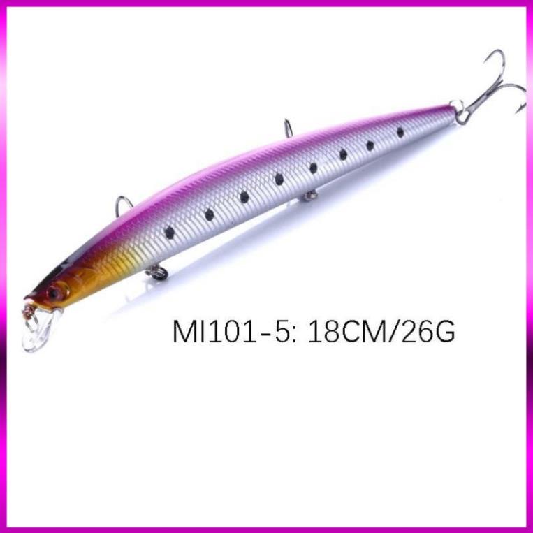 ⭐  Mồi Câu lure, cá chẽm , có mú, cá ngão , cá biển dài 18cm nặng 26gr