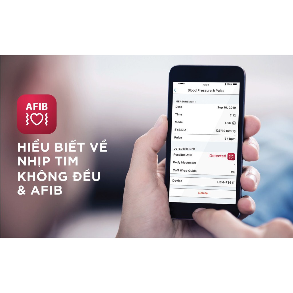 [CHÍNH HÃNG] Máy ĐO HUYẾT ÁP BẮP TAY TỰ ĐỘNG Omron Hem 7361T Có Cảnh Báo Đột Quỵ, Đo Chính Xác Nhịp Tim, Huyết Áp