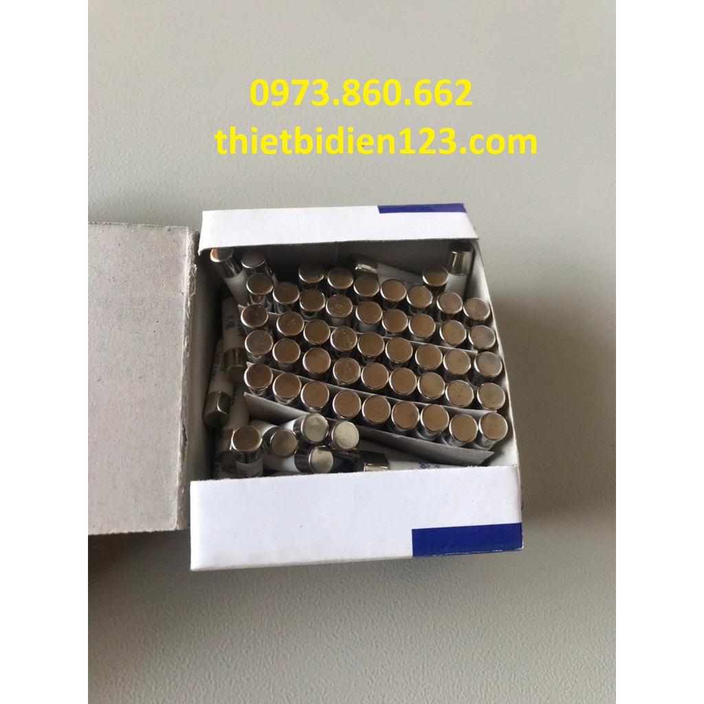 cầu chì sứ phi 6mm R058 500V 3A,20A