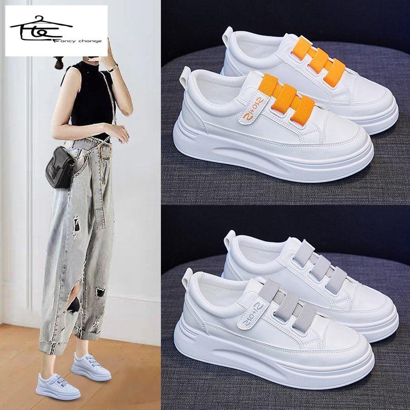 Giày Thể Thao Bằng Da Đế Dày Thời Trang Năng Động Dành Cho Nữ