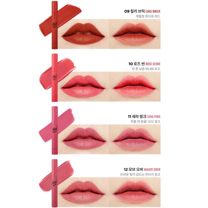 [THANH LÝ] SON KEM LÌ CLIO MAD MATTE TINT | BigBuy360 - bigbuy360.vn