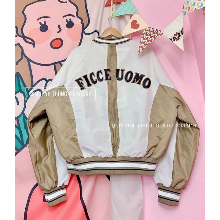 [ HÌNH THẬT 100% ] Áo Khoác Bomber Form Lửng Nữ In Chữ Siêu Chất Cực Hot - ĐĂNG QUANG FASHION