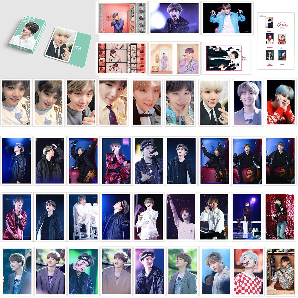 Hộp 54 Tấm Thẻ Ảnh Lomo In Hình Nhóm Nhạc Bts