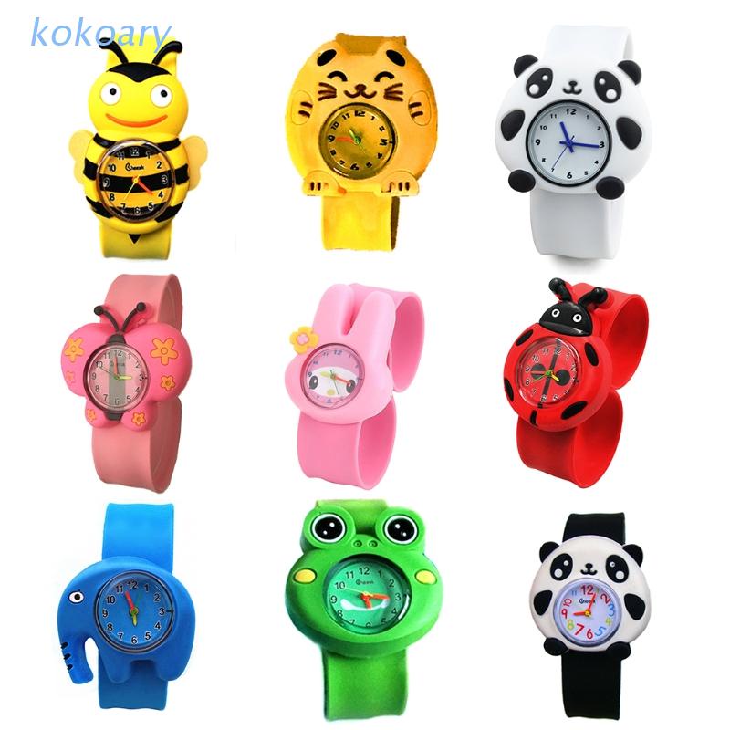 Đồng hồ đeo tay điện tử hình bướm / ong / voi / ếch hoạt hình dành cho bé