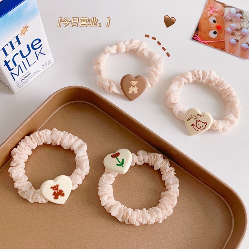 Dây cột tóc cỡ nhỏ phong cách hàn quốc dễ thương, thời trang mùa hè cho nữ