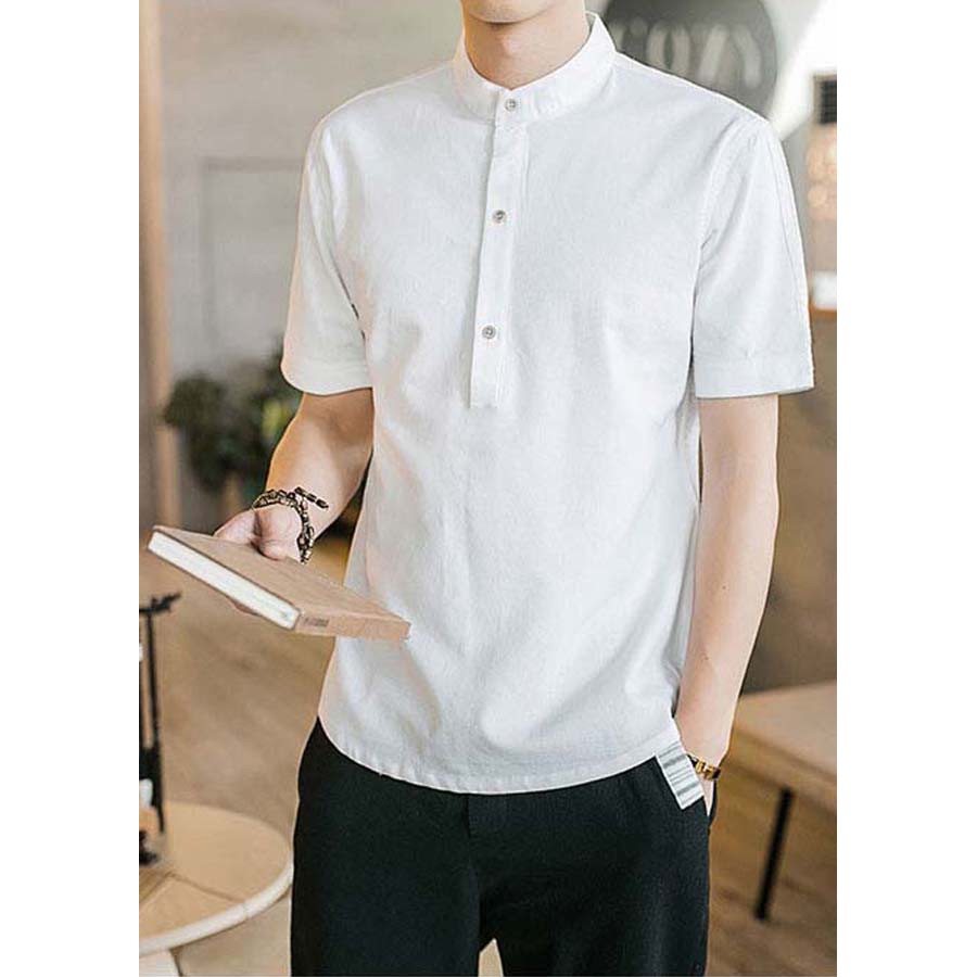 Áo Đũi Nam Cộc Tay Áo Đũi Chất Mát Dáng Trẻ Trung Cao Cấp