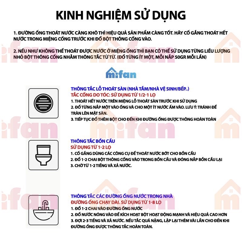 Bột Thống Cống,Bồn Cầu,Lavabo Cực Mạnh YUHAO Siêu Thần Thánh 268G Thế Hệ Mới