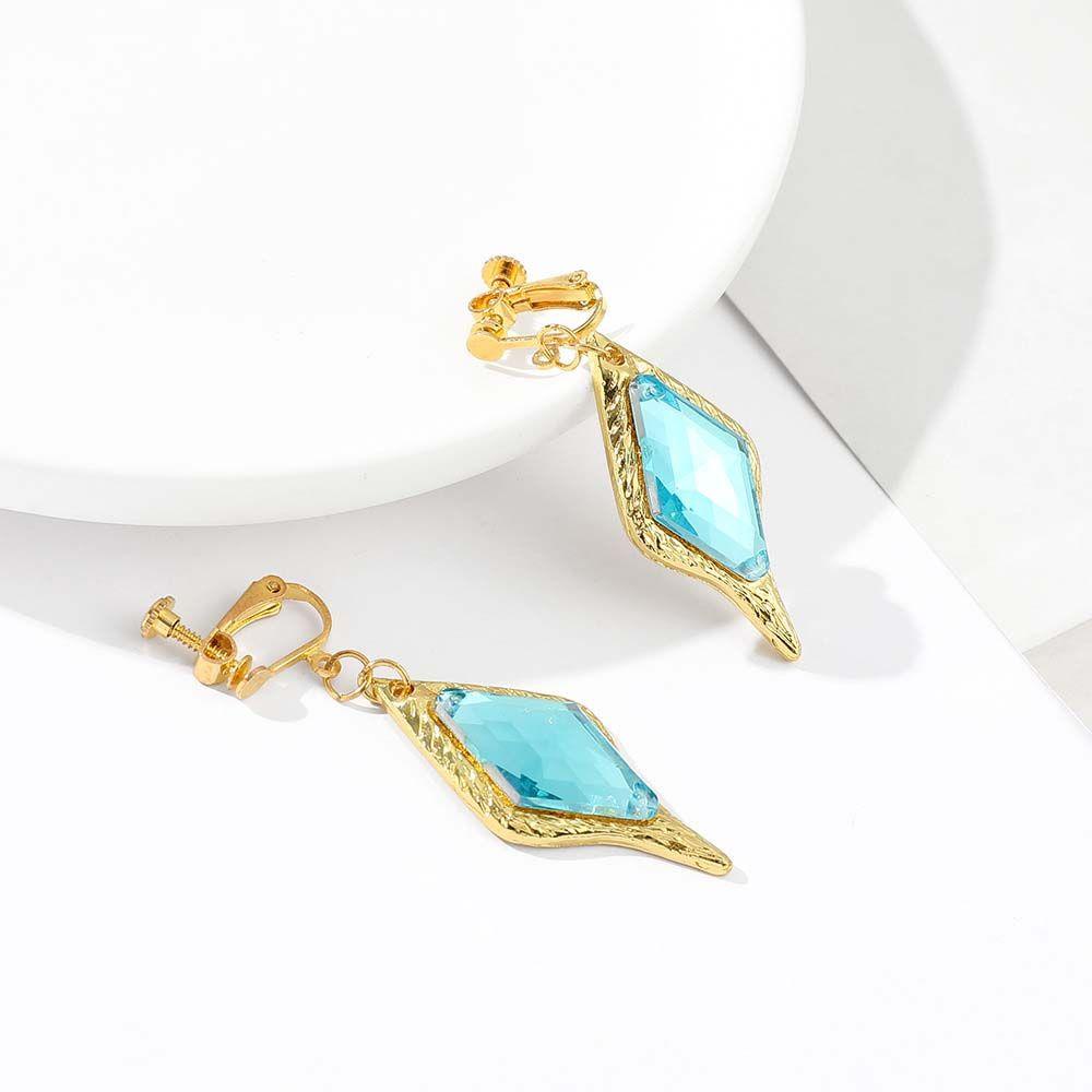 EXPEN Genshin Bông Tai Dạng Kẹp Hóa Trang Kaeya Phong Cách Kaeya Alberch Retro